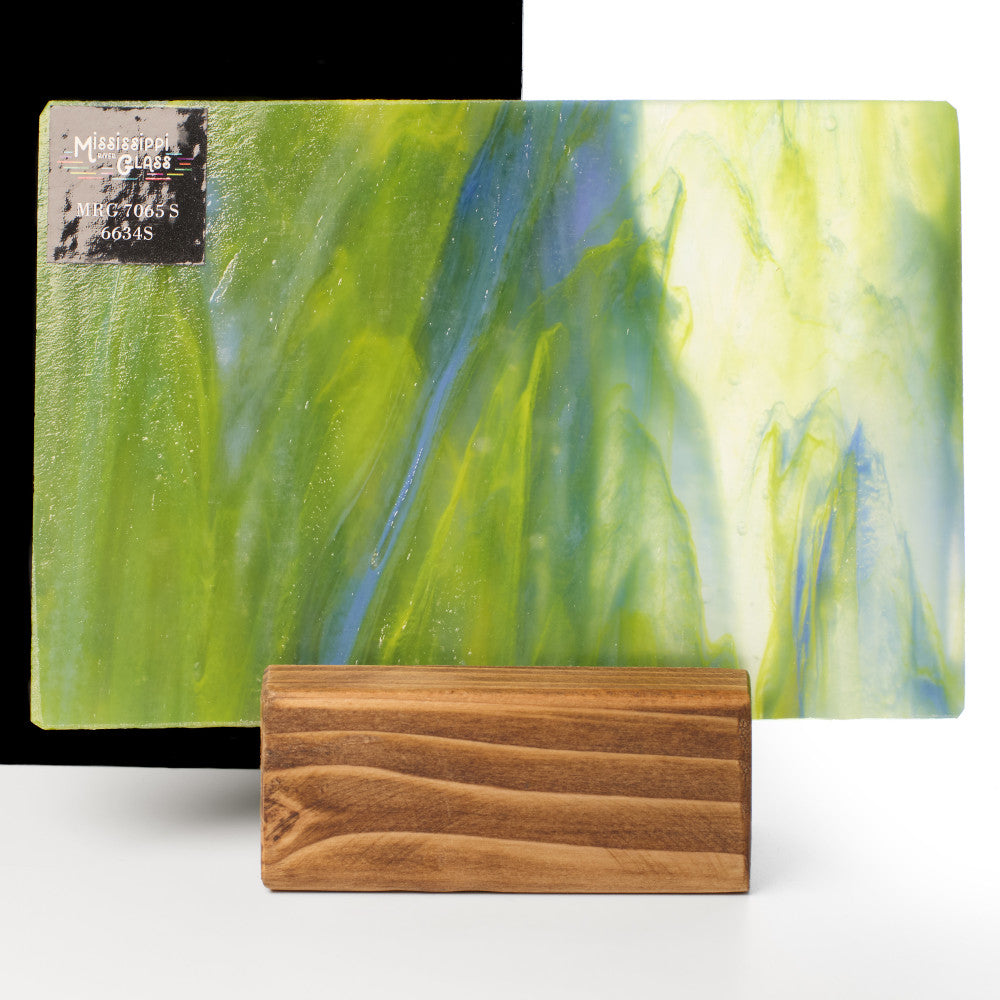 Glass Sheet Mixed Colors Streaky w/ Multi Colors