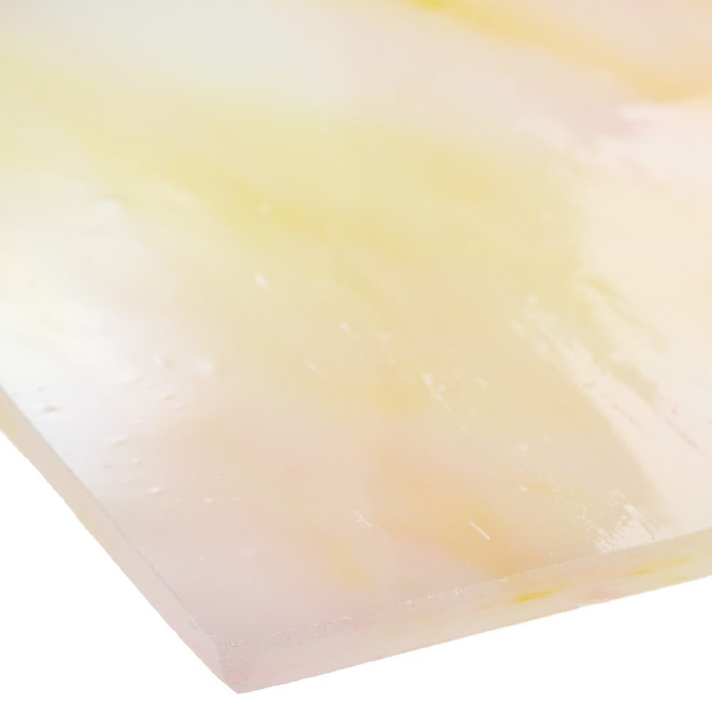 Glass Sheet White, clear & light pastel colors Streaky w/ multi colors
