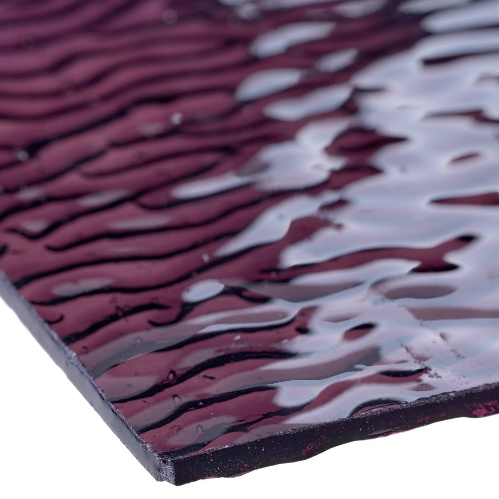 Rippled Glass Sheet Violet