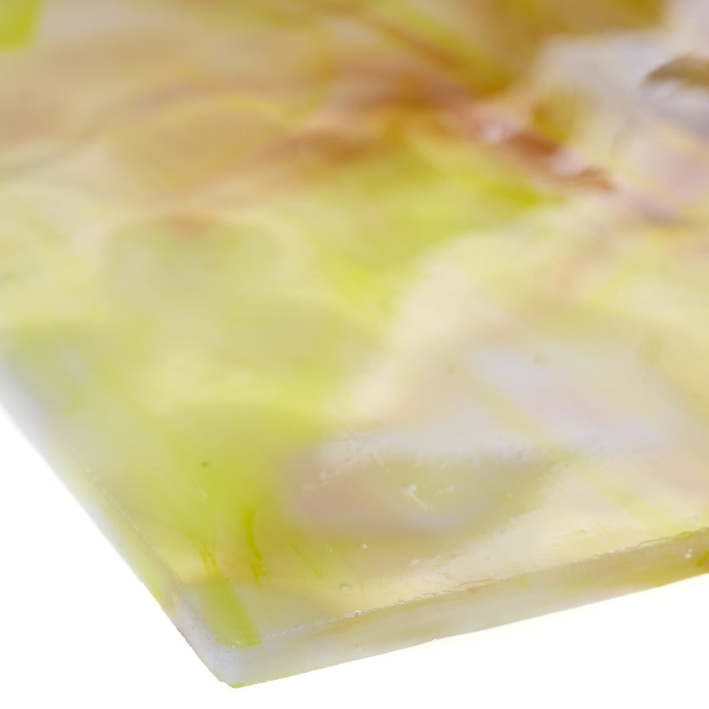 Glass Sheet Mixed Colors Mottled  w/ Yellow/White/Purple Streaky