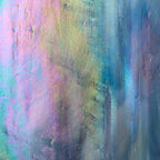 Iridescent Glass Sheet Mixed Colors Streaky w/ Multi Colors