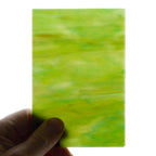 Glass Sheet Green Streaky w/ Multi Color