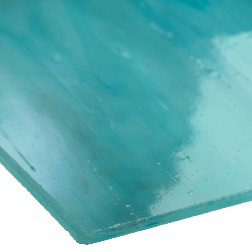 Glass Sheet Blue Streaky w/ multi color
