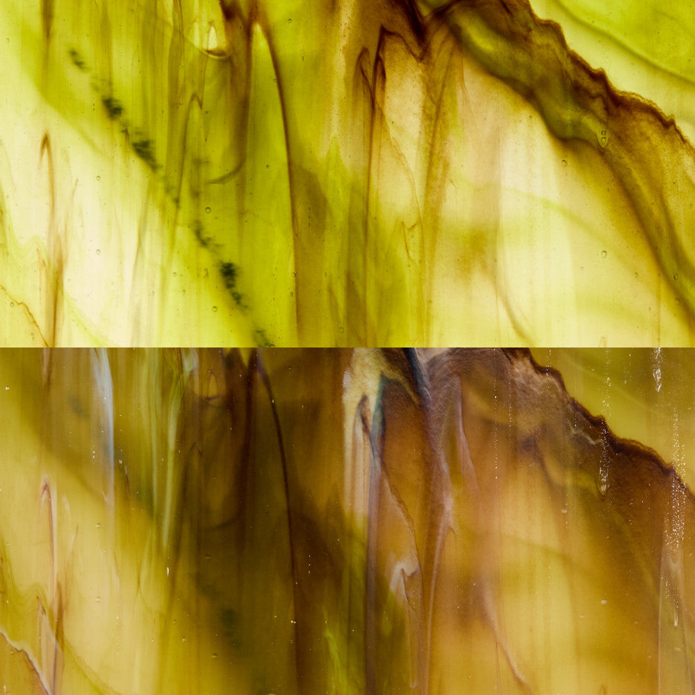 Glass Sheet Mixed Colors Streaky w/ Multi Colors