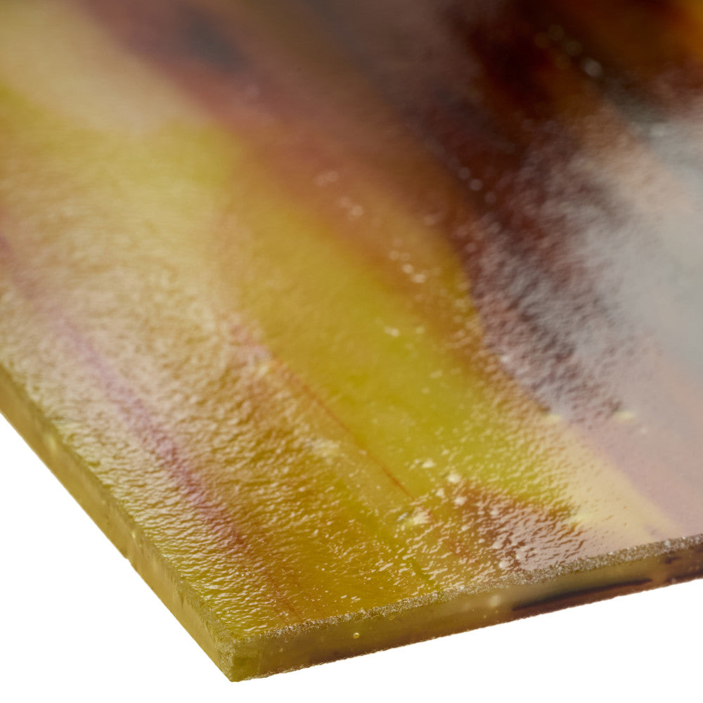 Glass Sheet Browns & Mixed Colors Streaky w/ multi colors