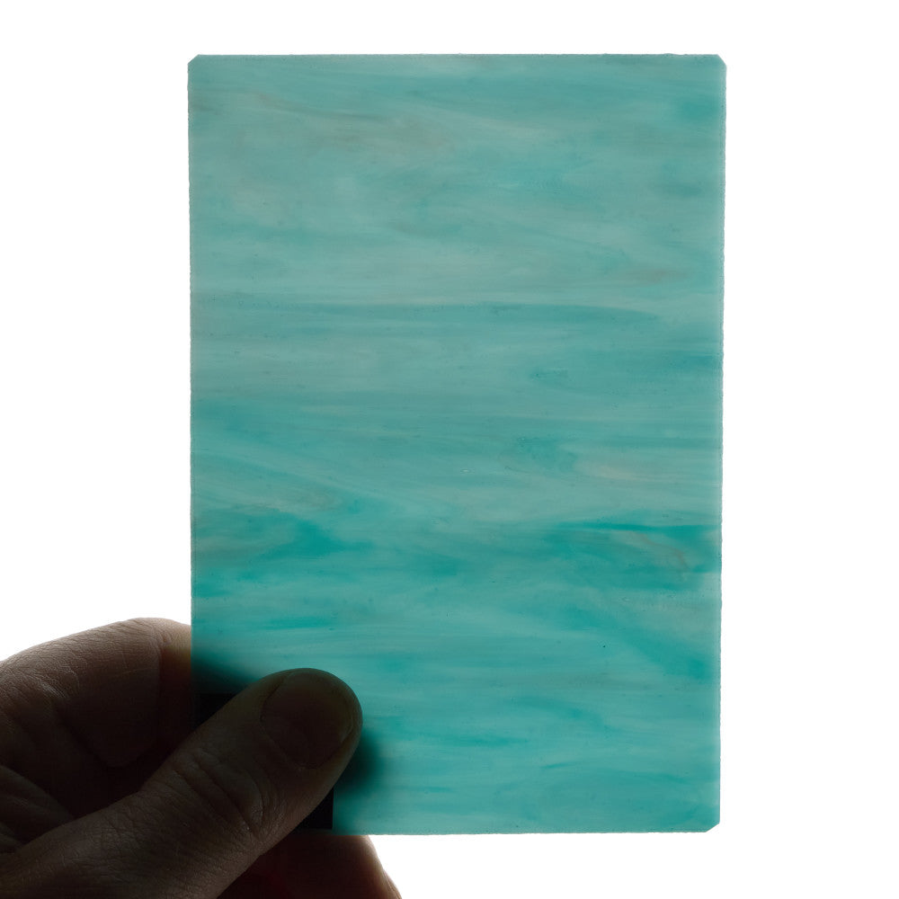 Glass Sheet Blue Streaky w/ multi color
