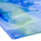 Glass Sheet Mixed Colors Mottled w/ Green/White/Blue Streaky