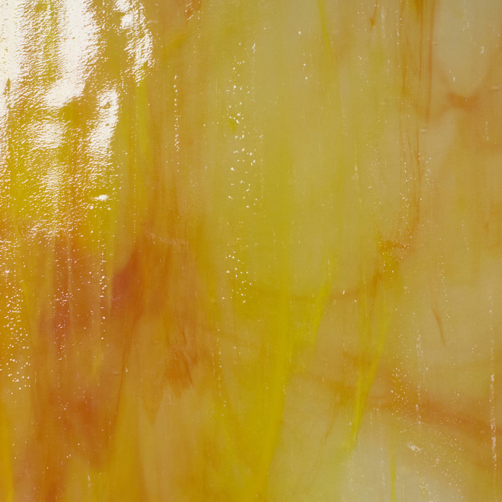 Glass Sheet Orange Streaky w/ multi colors