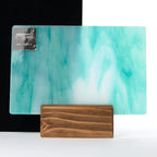 Glass Sheet Blue and White Streaky