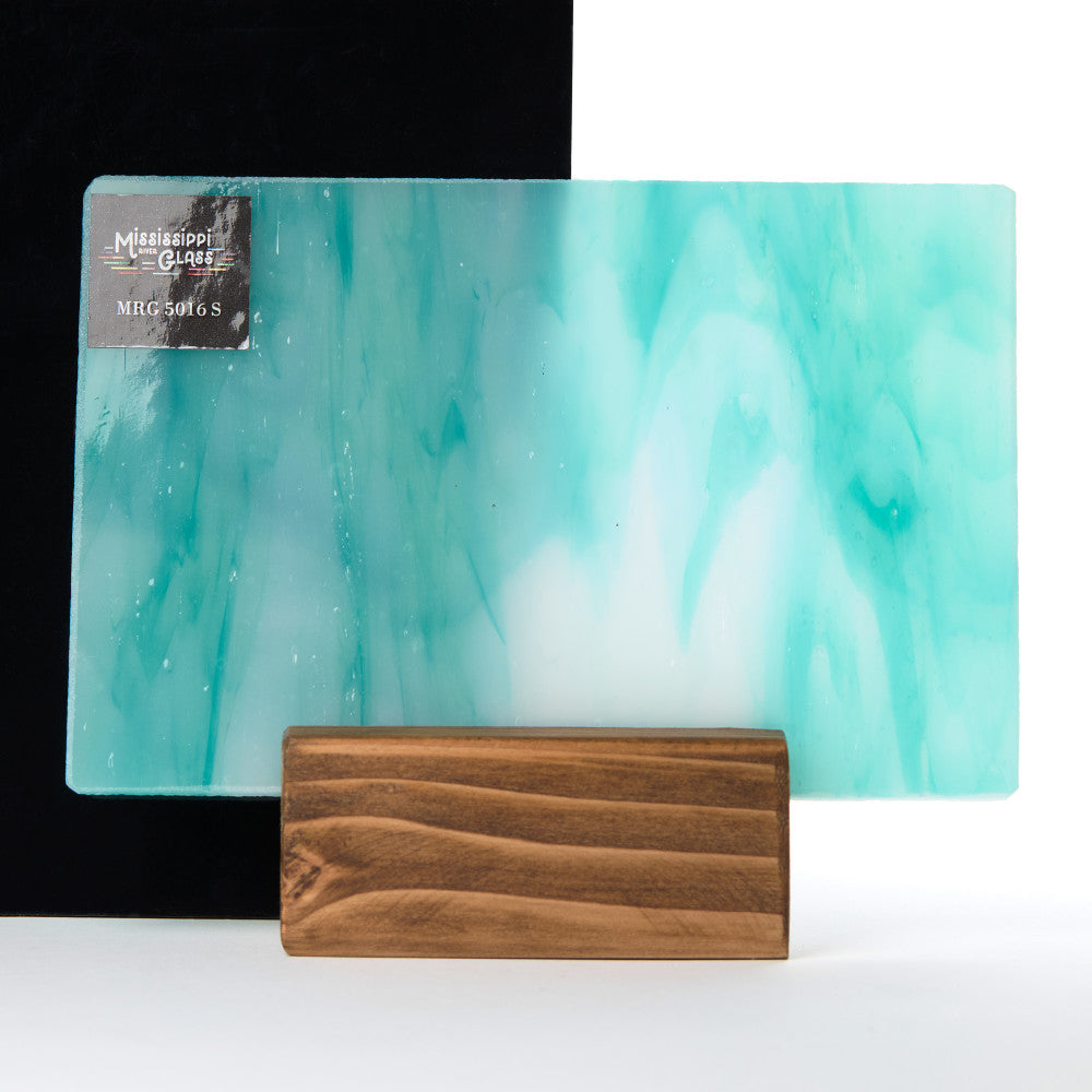 Glass Sheet Blue and White Streaky