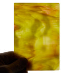 Glass Sheet Yellow Mottled with purple streaky