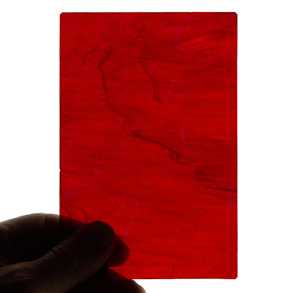 Glass Sheet Cranberry Cathedral (High Transparency & Clarity)
