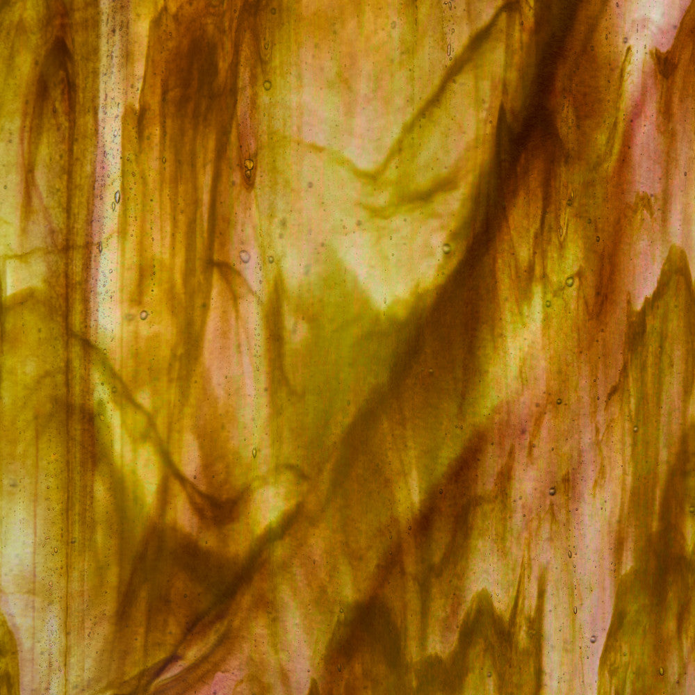 Glass Sheet Mixed Colors Streaky w/ Iridescent Finish