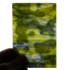 Glass Sheet Mixed Colors Mottled w/ Green/White/Blue Streaky