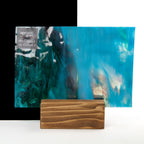 Glass Sheet Blue Streaky with Flemish Texture