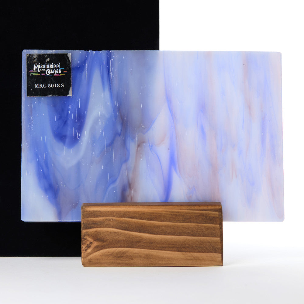 Glass Sheet Blue and Purple Streaky