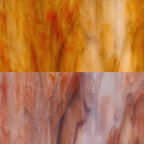 Glass Sheet Browns & Mixed Colors Streaky w/ multi colors
