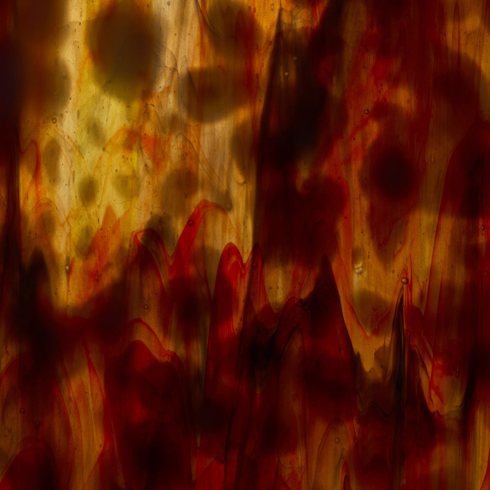 Glass Sheet Mixed Colors Mottled w/ Red/Blue/White Streaky