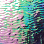 Rippled Glass Sheet Purple Streaky w/ Multi Colors and Iridescent Finish
