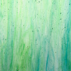 Glass Sheet Green Streaky w/ multi colors