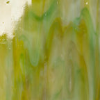 Glass Sheet Green with Streaky Colors