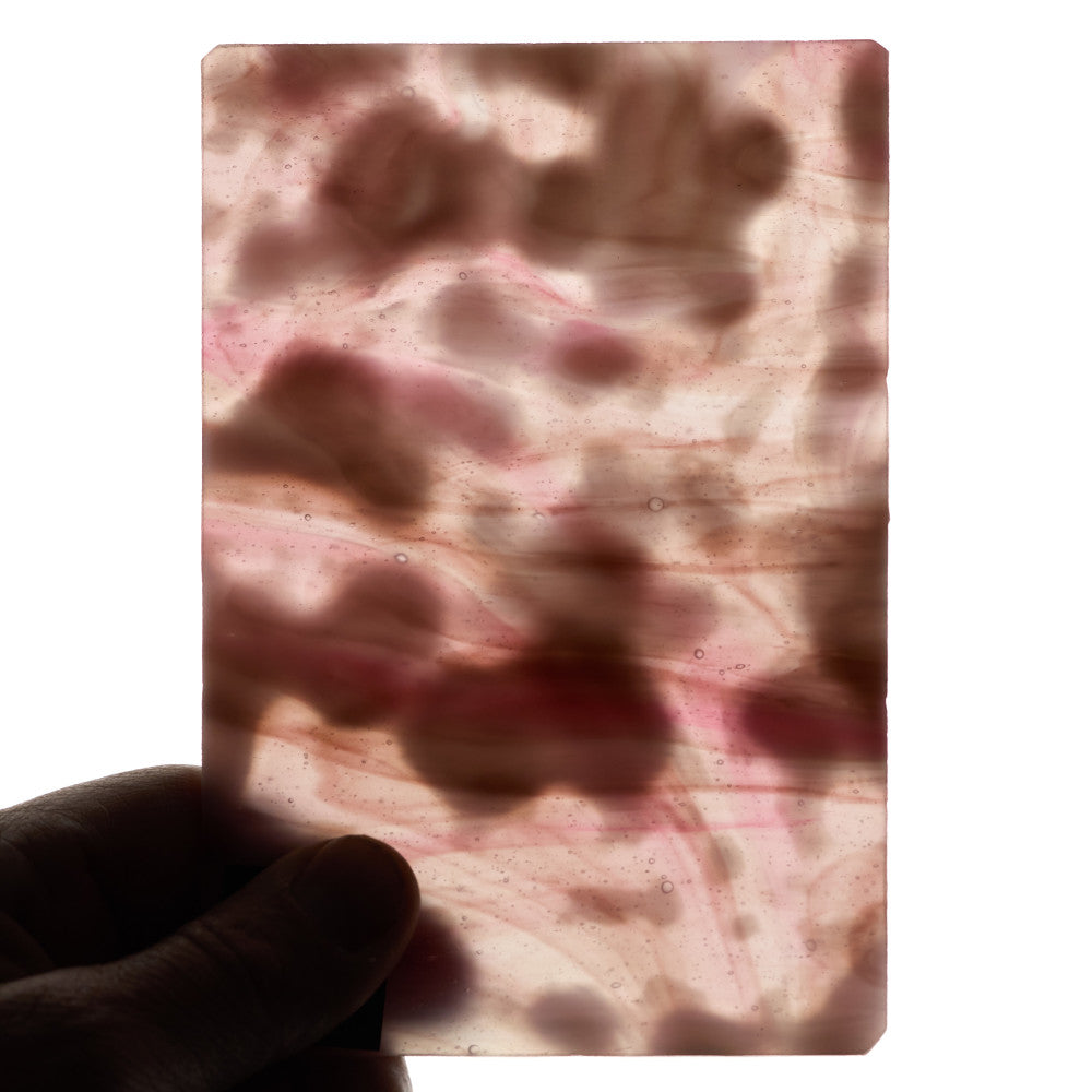 Glass Sheet Violet and White Mottled