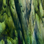 Glass Sheet Green Streaky w/ Blue and Iridescent Finish