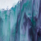 Glass Sheet Blue Streaky w/ multi color
