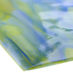 Glass Sheet Mixed Colors Mottled w/ Green/White/Blue Streaky
