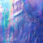 Glass Sheet Blue Streaky w/ White and Iridescent Finish