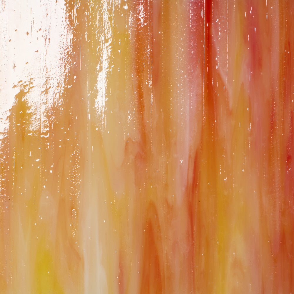 Glass Sheet Orange with Yellow Streaky