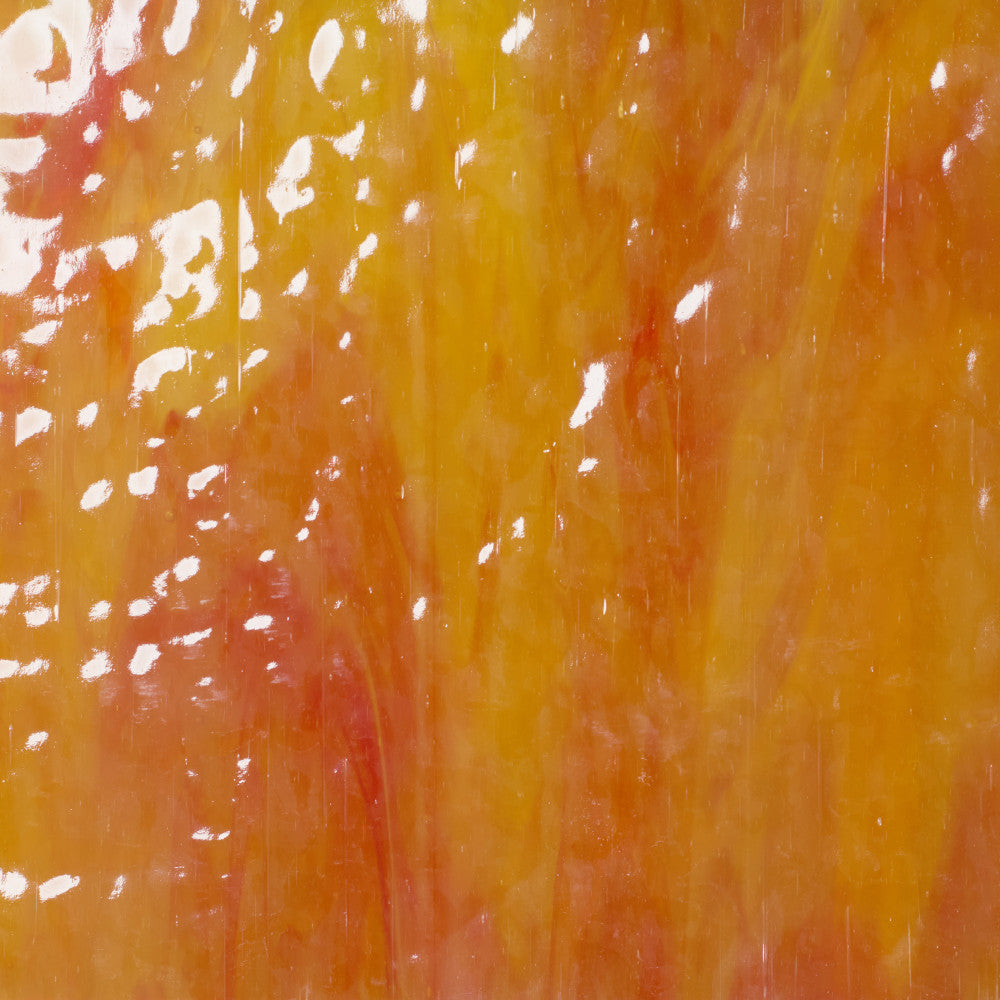 Glass Sheet Red with Yellow streaky