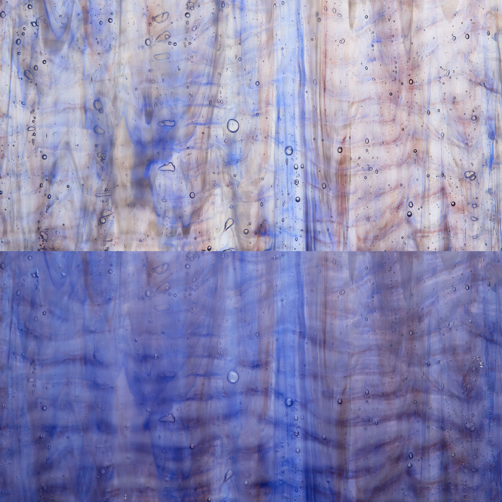 Rippled Glass Sheet Mixed Colors Streaky w/ Multi Colors
