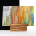 Glass Sheet Mixed Colors Streaky w/ multi colors