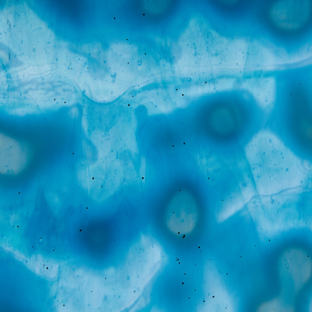 Glass Sheet Blue and White Mottled