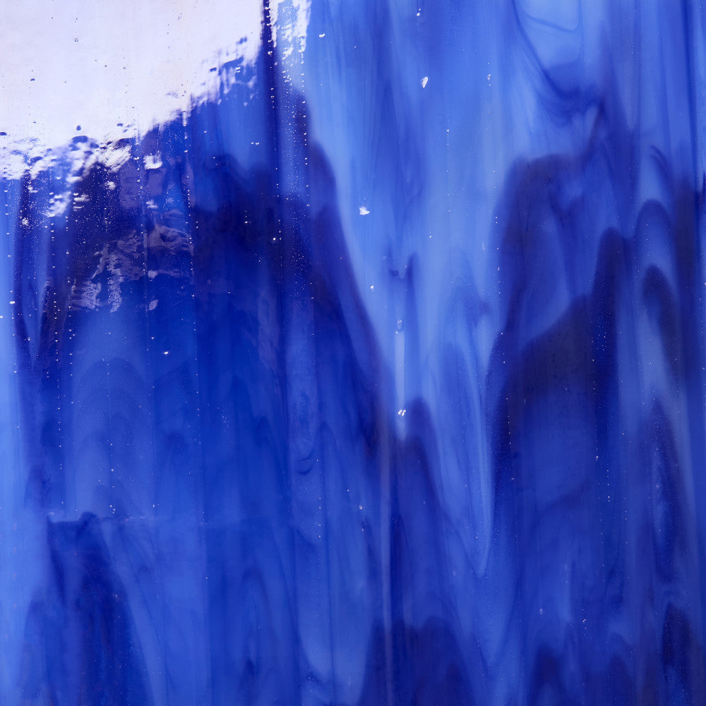 Glass Sheet Blue Streaky w/ multi color
