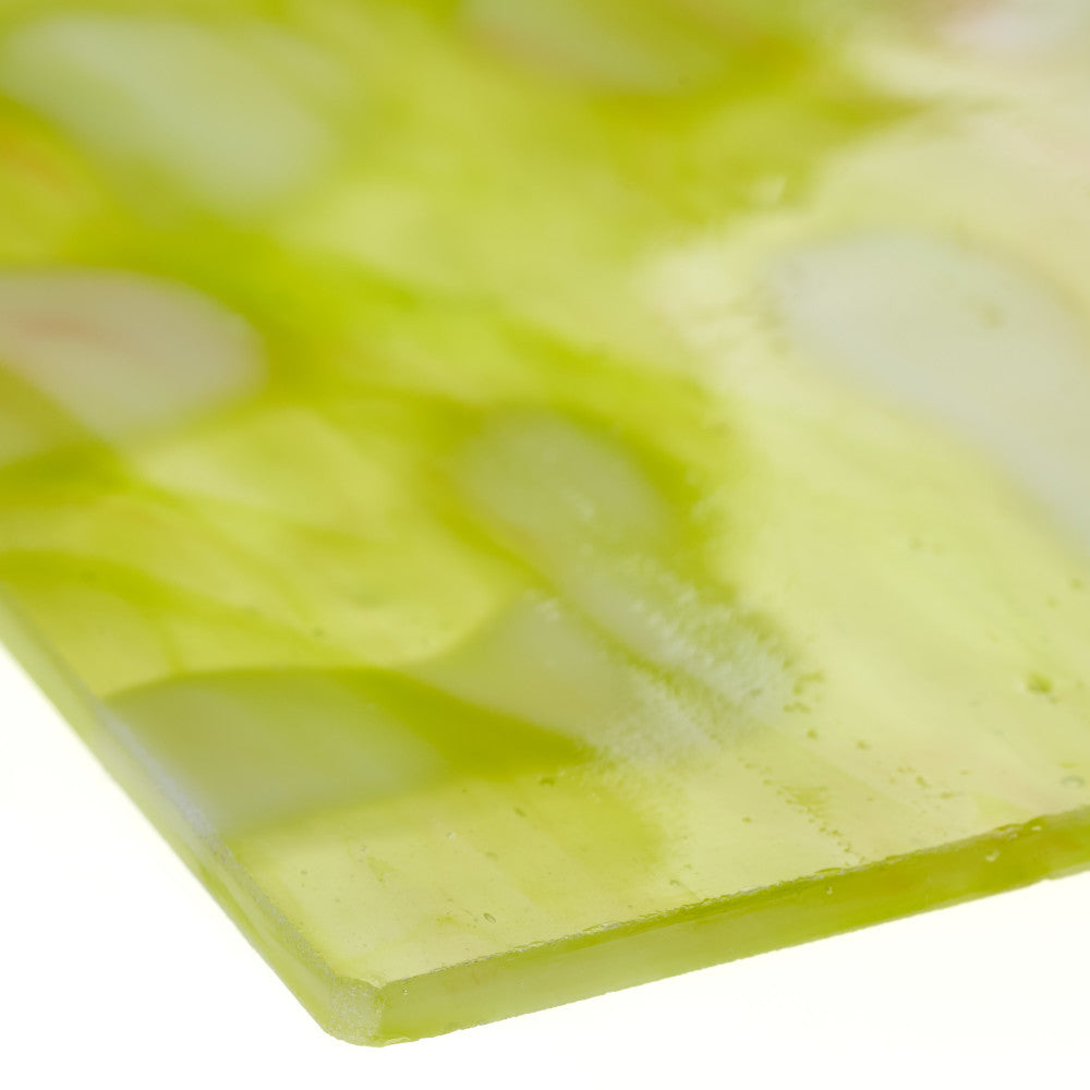 Glass Sheet Mixed Colors Mottled  w/ Green/Purple/White Streaky